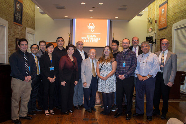 TSC art students Lourdes María Ong, Cristina Garza and Margarito Saucedo were selected as winners of the Capitol Theatre Street-Art Competition during the 20th Annual Brownsville Latin Jazz Festival this fall. The three art students competed as part of the TSC Artisan Syndicate Art Club and were recognized by the Board of Trustees during the October 2016 meeting.