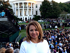 TSC Computer Information Systems Instructor Blanca Lozano during her visit to Washington, D.C. for Pope Francis’ visit to the White House on Sept. 23, 2015.